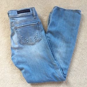 Rock & Republic Kendall Light Wash Cropped Jeans | Size 4 | Stretch Denim